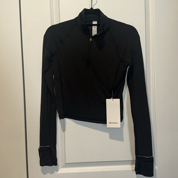 Lululemon It's Rulu Ribbed Cropped Half Zip Updated - Picture 15 of 16